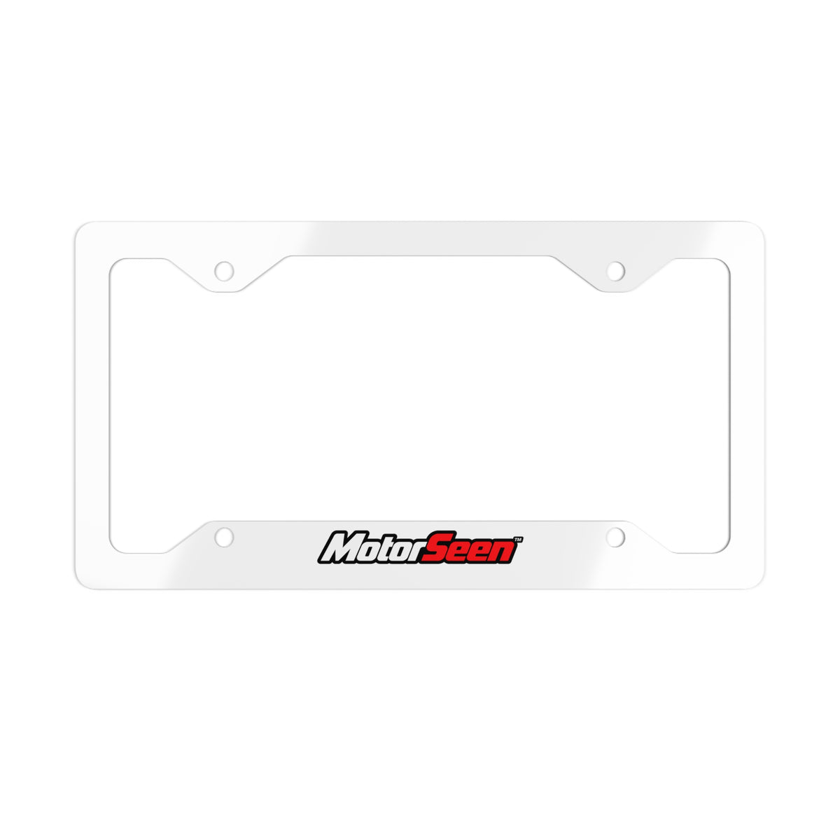 MotorSeen™ Trackline Metal License Plate Frame